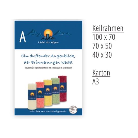 Bild von Keilrahmenbild Licht der Alpen XL, 100 x 70 cm