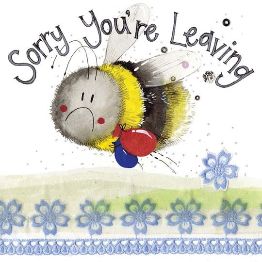 Image sur BEE LEAVING CARD
