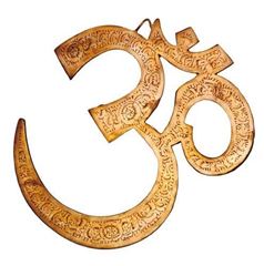 Picture of Om-Wandsymbol, Messing, 30 cm