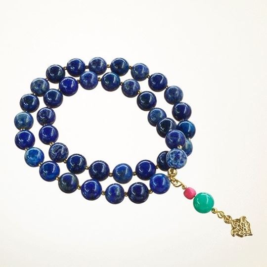 Bild von Double-Mala-Armband Lapislazuli