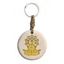 Immagine di Schlüsselanhänger Chakra Buddha Stein weiss/gold 9cm