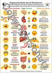 Image de Organschwäche durch Emotionen A5 Lehrtafel