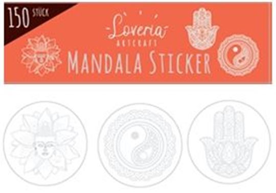 Image sur 150 Mandala Sticker orange