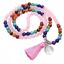 Image de Mala Chakra Lebensbaum 108 Rosenquarz- und Chakra Edelsteine mit Metall Anhänger