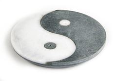 Image de Räucherstäbchenhalter Ying-Yang aus Marmor