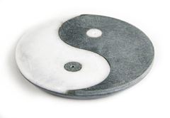 Bild von Räucherstäbchenhalter Ying-Yang aus Marmor