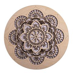 Immagine di Mandala der Entspannung aus Holz
