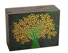 Immagine di Holzbox Baum des Lebens, gross