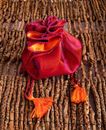 Bild von Rose Beutel fuchsia/orange