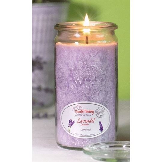 Image sur Duftkerze Lavendel im Glas Lavendel, klein