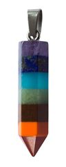 Picture of Anhänger Chakra Rainbow Multistone Spitze 0,8x3,5cm