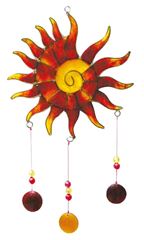 Immagine di Spiritcatcher Sonnenspirale Fiberglas rot 14x25cm