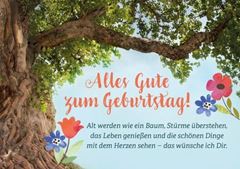 Immagine di Brunnen Faltkarte Alles Gute z.Geburtstag 6 Ex.