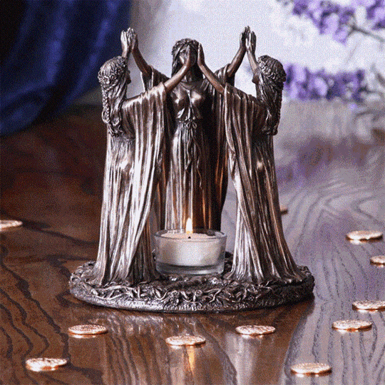 Image sur Teelichthalter Wicca Zeremonie, 17 cm