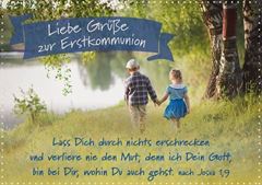 Bild von Brunnen Faltkarte Liebe Grüsse zurErstkommunion 6 Ex.