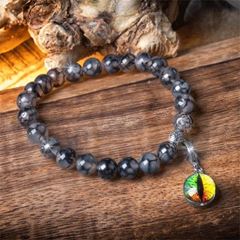 Immagine di Armband Drachenhaut-Achat mit Drachenauge