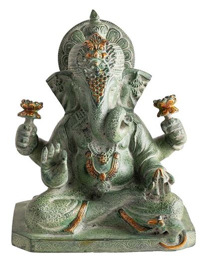 Image sur Ganesha grün, 22.5 cm