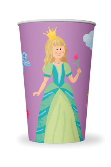 Image sur Pappbecher-Set Prinzessin