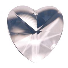Bild von Kristall Herz 40 mm, Glas bleifrei