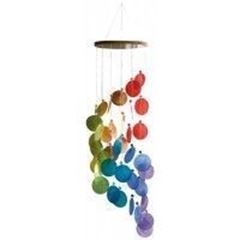 Immagine di Muschelmobile Spirale regenbogenfarben 15x60cm