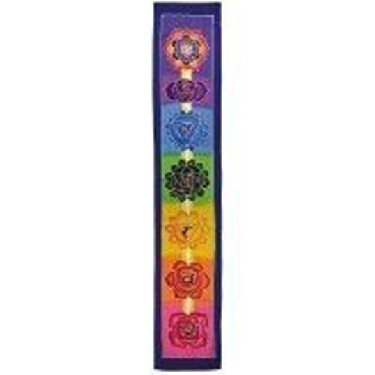 Picture of Sarong 7 Chakras Rayon regenbogenfarben 30 cm x 180 cm