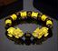 Bild von Armband Pi Xiu goldfarben, mit schwarzen Resinperlen (Ø12mm), Ø5,5-14cm (16-44cm