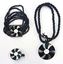 Picture of Muschel Halskette/Armband/Haarclip Shiva-Auge 3er Set mit Perlen schwarz