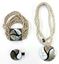 Image de Muschel Halskette/Armband/Haarclip Lambda 3er Set mit Perlen naturfarben