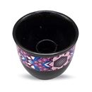 Bild von Räuchergefäss Smudge-Bowl Blume des Lebens klein, schwarz, 8cm Ø9cm