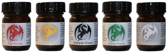 Bild von Drachen Räucherungen Set 5x50ml