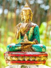 Bild von Kanakamuni Buddha sitzend 11,5 cm