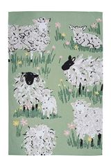 Bild von Woolly Sheep Cotton Tea Towel - Ulster Weavers