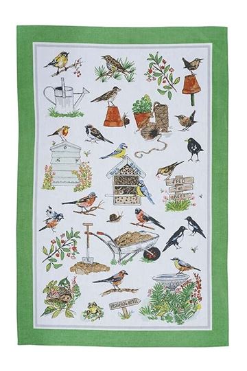 Bild von Garden Birds Cotton Tea Towel - Ulster Weavers