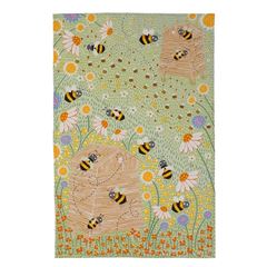 Picture of Daisy Bees Cotton Tea Towel - Ulster Weavers