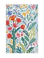 Image de Abstract Flowers Cotton Tea Towel - Ulster Weavers
