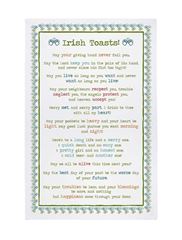Picture of Irish Toasts Cotton Tea Towel - Ulster Weavers