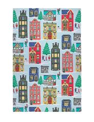 Image de Christmas Houses Cotton Tea Towel - Ulster Weavers