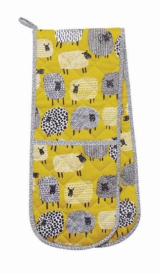 Image sur Dotty Sheep Double Oven Glove - Ulster Weavers