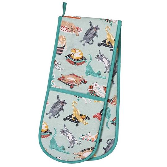 Immagine di Kitty Cats Double Oven Glove - Ulster Weavers
