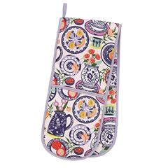 Picture of Mediterranean Plates Double Oven Glove - Ulster Weavers