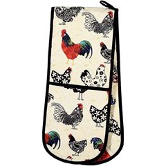 Picture of Rooster Double Oven Glove - Ulster Weavers
