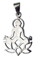 Picture of Anhänger Buddha-Lotus 3 cm, Silber