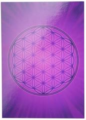 Immagine di Blume des Lebens Postkarte Aufkleber violett