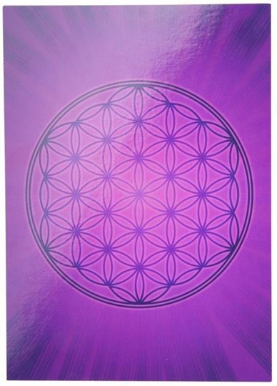 Image sur Blume des Lebens Postkarte Aufkleber violett