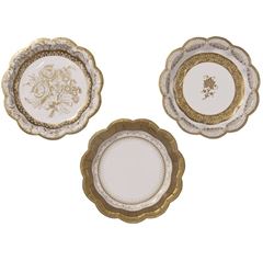 Immagine di PARTY PORCELAIN GOLD PLATE SMALL IN 3 DESIGNS 12PK