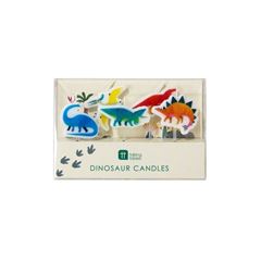 Picture of PARTY DINOSAUR SHAPED CANDLES 5PK