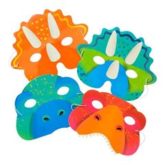 Picture of PARTY DINOSAUR MASKS 4 DESIGNS, 8PK