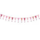Picture of WE HEART BIRTHDAYS PINK FABRIC BUNTING 3M/10FT