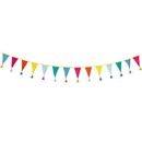 Picture of WE HEART BIRTHDAYS RAINBOW FABRIC BUNTING 3M/10FT