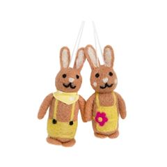 Picture of TRULY BUNNT FELT BUNNY DECORATIONS, 2PK.